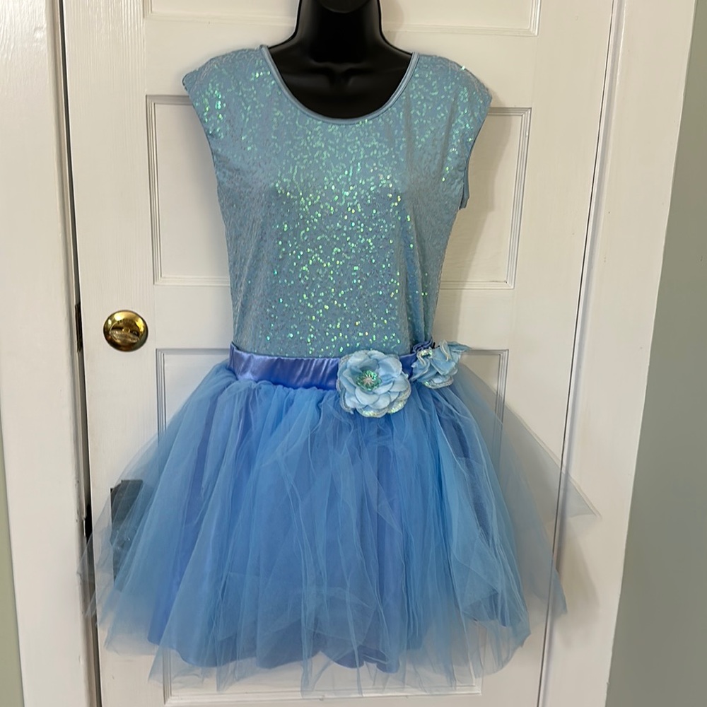 Weissman Blue Sequin Dress